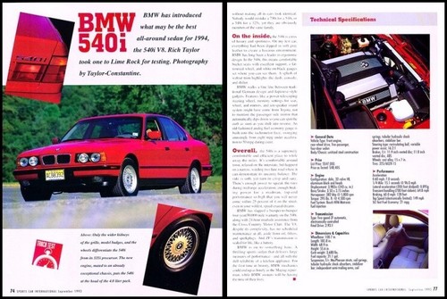 1993 bmw 540i 1994 review - bmw,