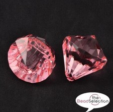  LARGE FACETED PEARL PINK