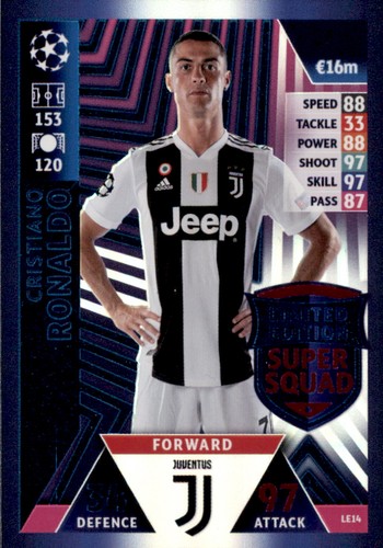 Champions league card - champions, 18/19