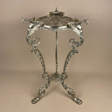 Vintage brass metal plant - vintage,