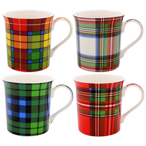 Tartan plaid ceramic - tartan, fine