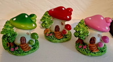 3 x Small toadstool  Ceramic