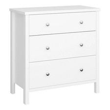 Valenca Satin white 3 Drawer