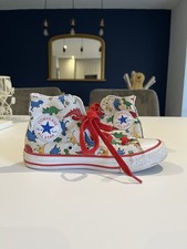 Size 13 Kids junior converse dinosaur Hi Tops