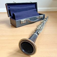 Vintage J R Lafleur London Bb Wooden Clarinet w/ Original Case