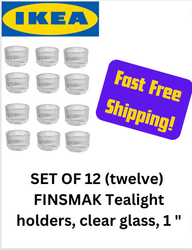 Ikea finsmak glass tea light - ikea,