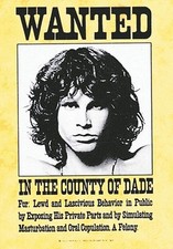Jim Morrison Doors Wanted large fabric poster / flag   1100mm x 750mm (hr)  