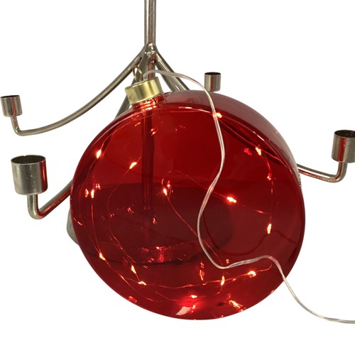 Xlarge red glass bauble - xlarge,