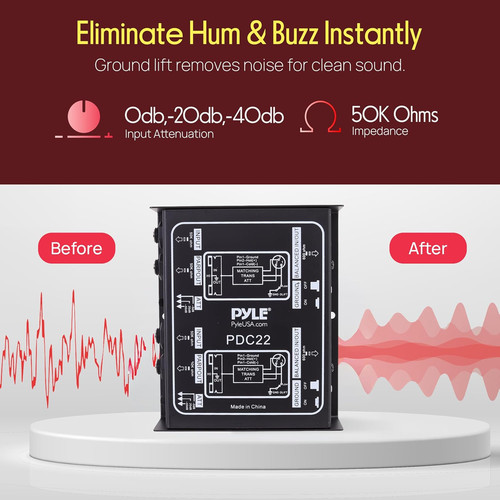 Pyle passive box - audio, hum
