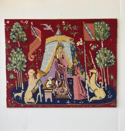 Vintage lady and the - the, unicorn