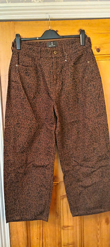 Leopard print barrel leg - leopard,