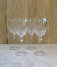 Set of 4 Cristal de France Provence Sherry Glasses - Lead Crystal Sherry Glasses