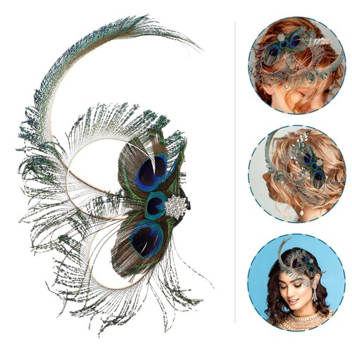 Peacock fascinators for women - peacock,