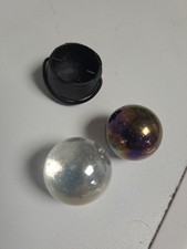 Dollshouse Small Cauldron And Crystal Balls. 12th Scale