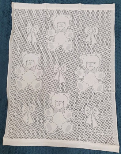 White pram blanket - white,