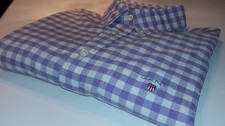 GANT - Long Sleeve - Oxford Gingham - Medium (Regular) - Mauve & White check