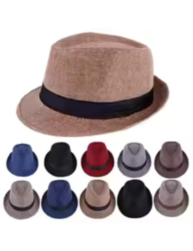 Mens fedora hat cotton linen - mens,