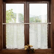 White Lace Cafe Curtains 30