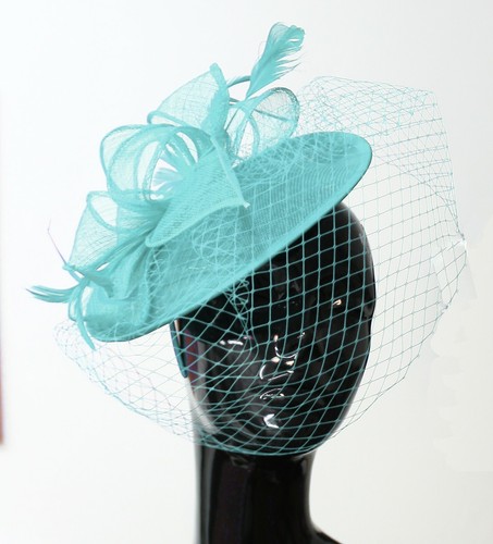 Saucer sinamay headband - saucer,