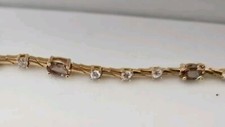 14ct Gold zultanite And Diamond Colour Changing Bracelet New Unworn Beautiful