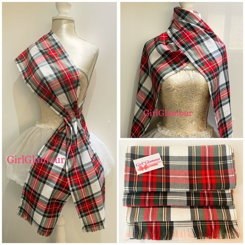 Modern dress tartan - dress, scarf