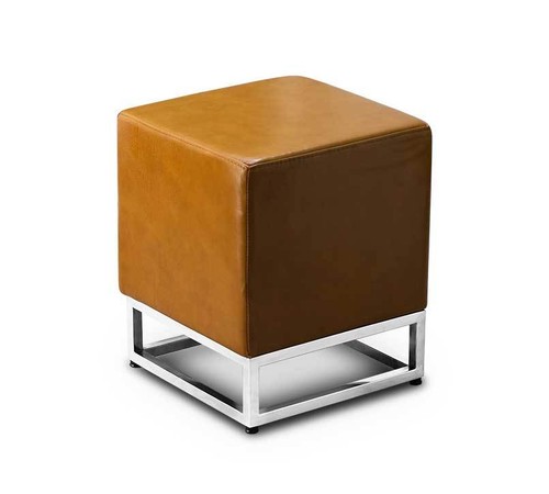 Bauhaus leather ottoman - , stool