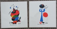 JOAN MIRO * PAIR DECORATIVE