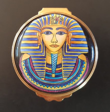 Moorcroft Enamels - Very Rare - Tutankhamun Enamel Pill Box by Philip Gibson.