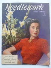 NEEDLEWORK ILLUSTRATED No. 186 (c. late 1940's)  - Vintage Needlework Magazine