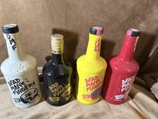 4 EMPTY RUM BOTTLES DEAD MAN'S