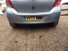 TOYOTA YARIS MK2 REAR BUMPER MEDIUM SILVER CODE 1F8 2006-2011