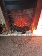 Vintage/Antique Fireguard By Sun-Ray Guard From The 30's Metal Wire