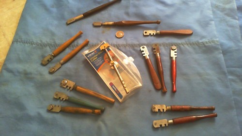Vintage glass cutters job - cutters,