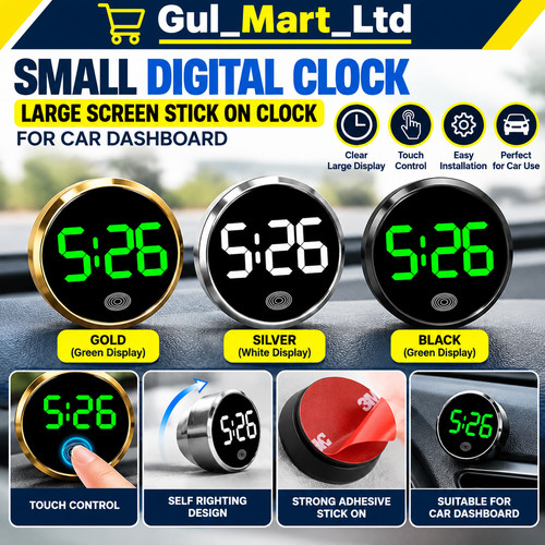 Small digital clock large - small,