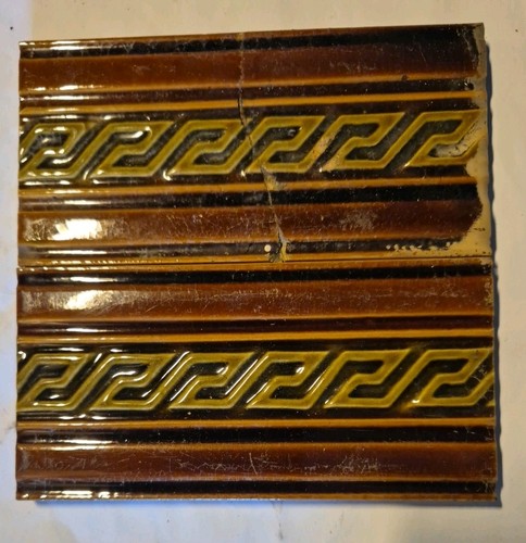 Antique fireplace spacer tiles