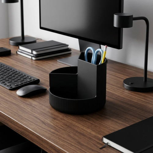 Circular desk organiser - desk,