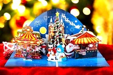 3D Pop Up Xmas Card Cat Santa