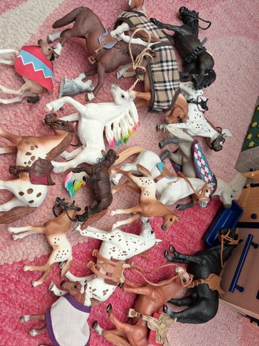Schleich horses and ponies - and,