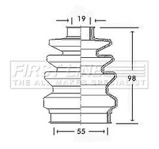 First line front inner boot - line, cv