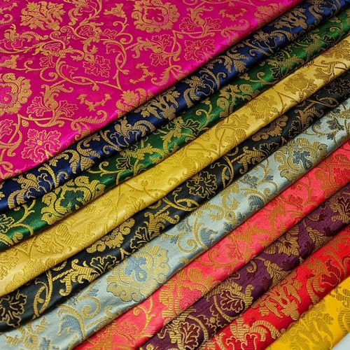 Brocade fabric floral - fabric,