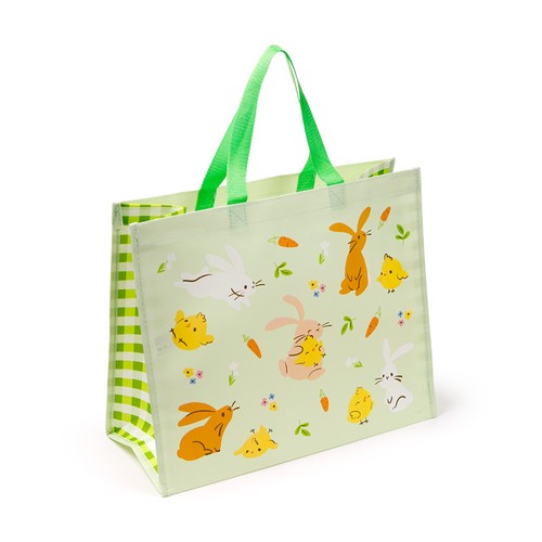 Green springtime easter bunnys - green,