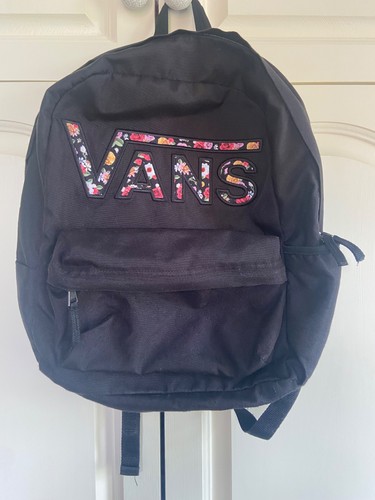 Vans black floral rucksack - floral,