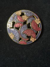 Vintage Cloisonné Circular