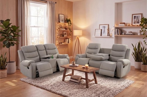 Phoenix light grey fabric - 2,