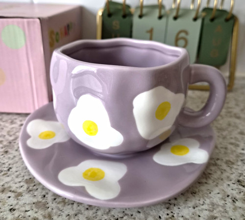 Tea cup saucer set - tea, &