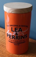 Large Lea & Perrins Worcestershire Sauce Ceramic Storage Jar - Rare 