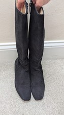 Jigsaw Black Suede Knee Boots