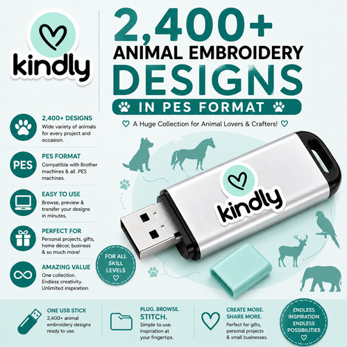 400 animal embroidery - 2,400+,