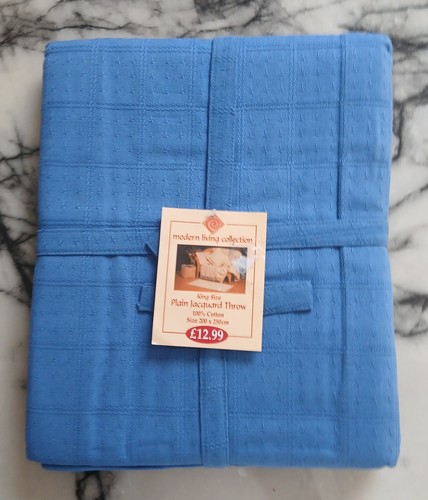 Plain jacquard throw king - plain,