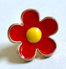 Poppies Day Red Flower Enamel